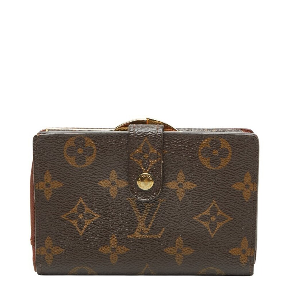 Louis Vuitton Monogram Portefeuille Viennois Bi fold Wallet Brown Leather